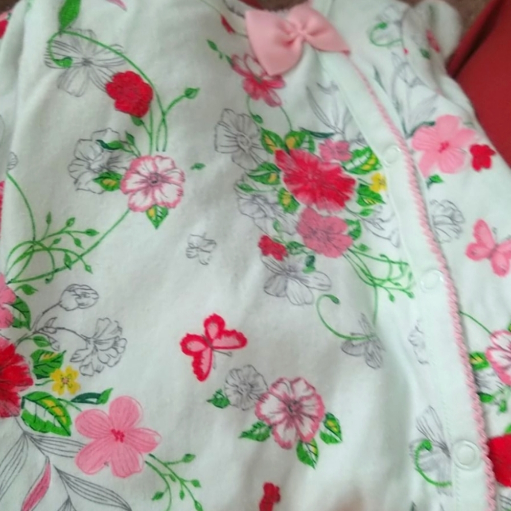 Floral baby sleeper
